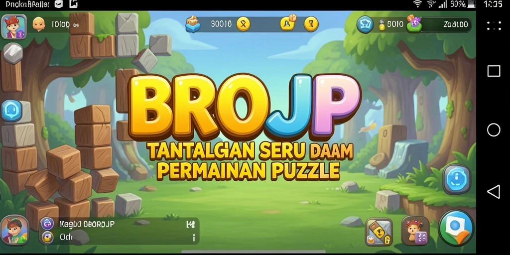 Tangkapan layar gameplay BROJP dengan teka-teki menarik.