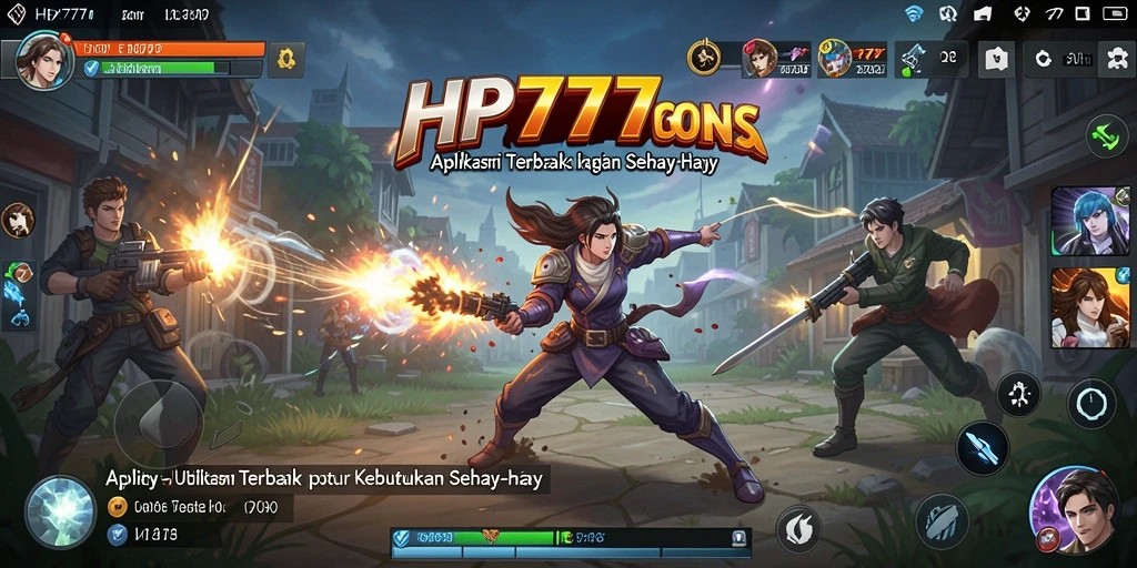 Tampilan antarmuka pengguna aplikasi HP777 yang modern dan praktis.