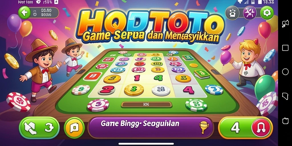 Gameplay seru HQTOTO yang menampilkan keseruan bermain Bingo.