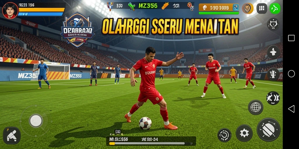 Tampilan seru pertandingan olahraga di MZ356.