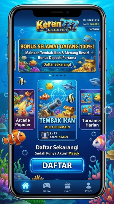 Tampilan aplikasi keren777 yang mudah digunakan.